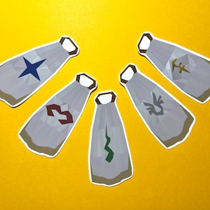 Old School Runescape God Cloak Vinyl Sticker