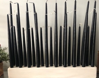 Handcrafted Wood Taper Candle Holder: Large Multi-Candle Display