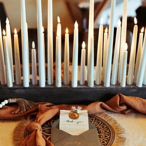 Giant Wood Candleholder / Wood Candle Base / Wedding Candleholder / Taper Candle Holder / 7/8&quot; Taper Candle Holder / FREE SHIPPING