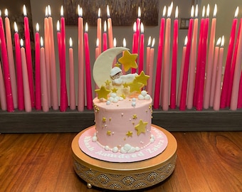 Giant Wood Candle Holder: Handmade 7/8" Taper Candle Base