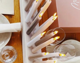 Handcrafted Wood Taper Candle Holder: Natural Wood Floral Centerpiece