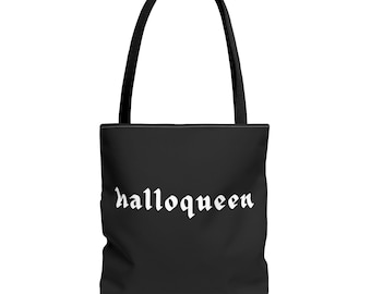 Halloween Tote Bag: Halloqueen Polyester Reusable Shopper
