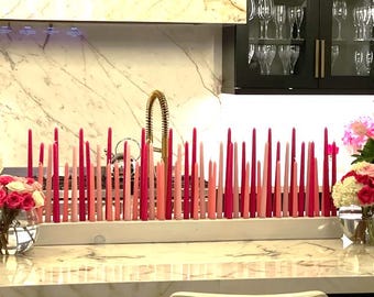 Giant Wood Candleholder: Handmade 7/8" Taper Candle Base