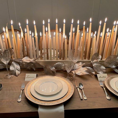 Giant Wood Candle Holder Etsy