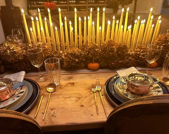 Giant Wood Taper Candle Holder: Handmade Centerpiece, 7/8" Hole