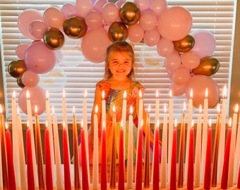 Giant Wood Candle Holder: Birthday Celebration Centerpiece