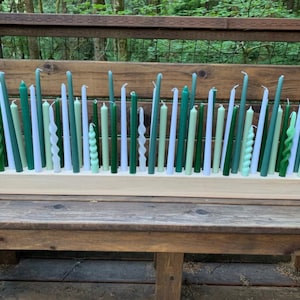 Giant Wood Candleholder / Wood Candle Block / Birthday Candles / Taper Candle Holder / Candle Holder Centerpiece / FREE SHIPPING