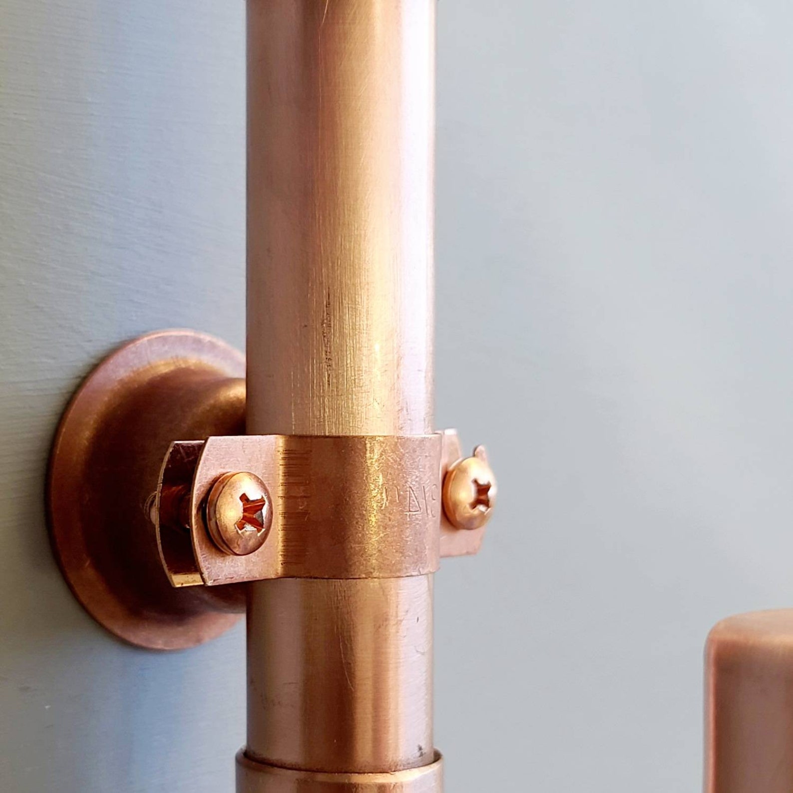 Copper Pipe j Shape Wall Mount Steampunk Etsy