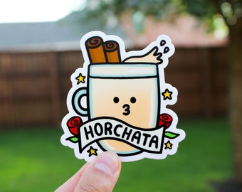 Cute Mexican Horchata Vinyl Sticker (2.81"X 3")