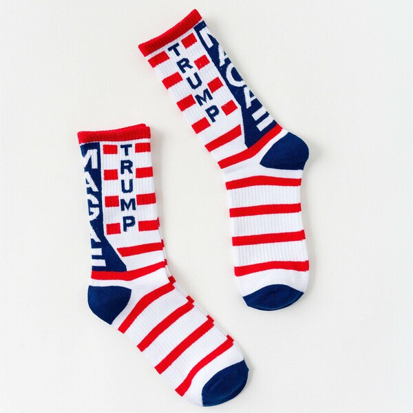 Donald Trump President Socks 2024 Make America Great Again Cotton Flag Stocking USA, Unisex Trump Trump 2024 Campaign Hat Keep America great