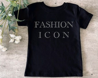 Fashion ICON Shirt - Tees for a Fashionista - Fashion ICON Tee - Girls Fashion Tee - Luxury Kids Shirt - Girls Fashion Outfit