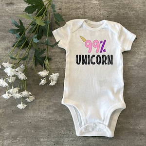 Unicorn Onesie - Unicorn Baby Shirt - Unicorn Bodysuit - Baby Girl Onesie - Baby Bodysuit - Baby Shower Gift - Baby Girl Shirt