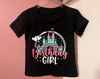 Birthday Girl Castle Shirt - Birthday Girl Tee - Birthday Trip Shirt - Magical Castle Tee - Birthday Squad