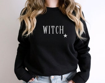 Cozy Witch Sweater - Minimalist Sweater for Halloween