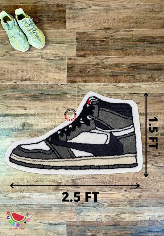 SNEAKER TICK RUG , Custom Shoe , Handtufted , Sneakerhead