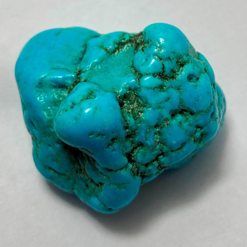 Natural Arizona Turquoise Nugget: Untreated Blue Rough Gemstone B44-5 ...