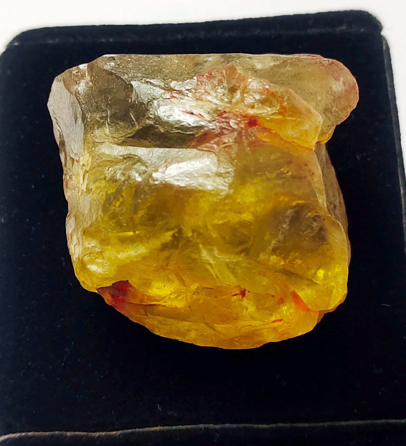 Natural Yellow Lemon Topaz Rough Loose Gemstone Lemon Topaz