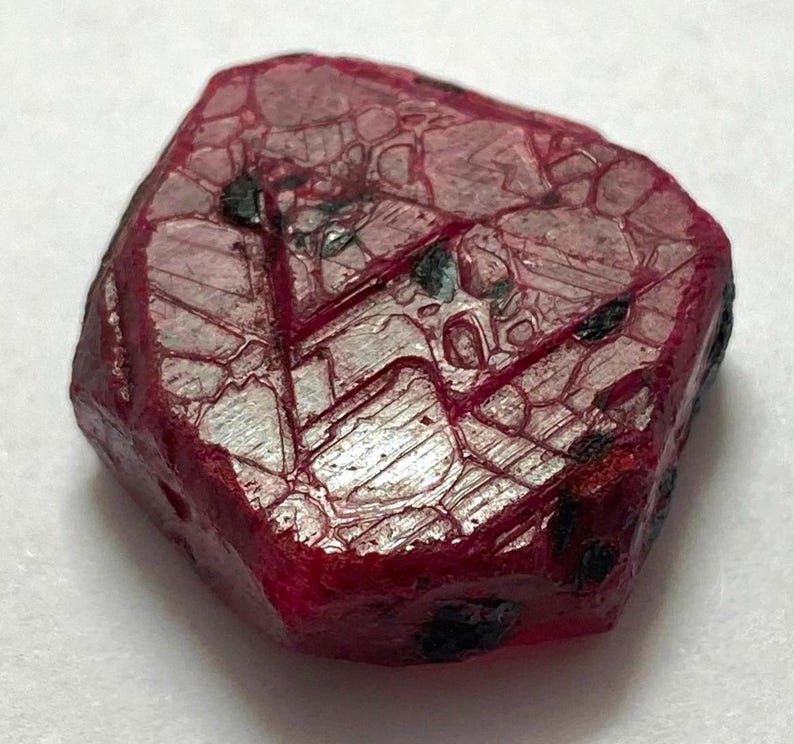Ruby R 1 Line Burma Ruby Rough Loose Gemstone - Natural Red Ruby (K55-5) - Etsy