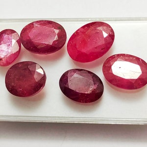 Natural African Red Ruby Untreated Unheated Oval Cut Shape Loose Gemstone Genuine Ruby Oval Shape Gemstone K88-2