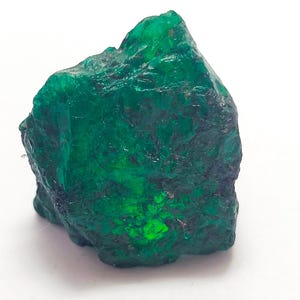 Natural Green Emerald Zambia Rough Loose Gemstone Zambian Green Emerald Rough Gemstone M22-5