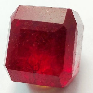 Natürliche rote Beryl (Bixbite) Würfelform Lose Edelstein Echter Beryl Bixbite roten Würfel Edelstein C77-4