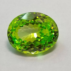Natural Zircon Parrot Color Oval Cut Loose Gemstone Parrot Natural Zircon Oval Shape Gemstone