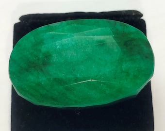 Natural Green Emerald Oval Shape Loose Gemstone Green Emerald Oval Cut Gemstone K55-3