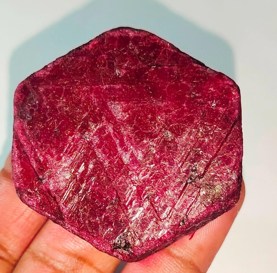 Natural Red Ruby Corundum Rough Gemstone - African Ruby T12-4 - Etsy