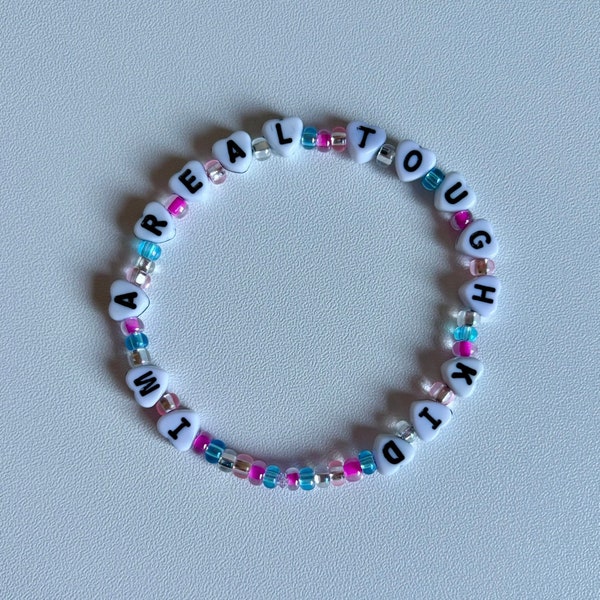 Taylor Swift I’m a Real Tough Kid - I Can Do It With a Broken Heart - The Tortured Poets Deparment Friendship Bracelet