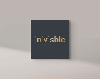 Plywood Sign - Invisible