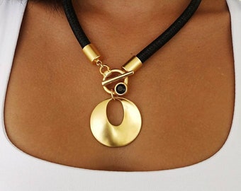 bib necklace online Gold bib necklace, Bold statement necklace, Abstract necklace
