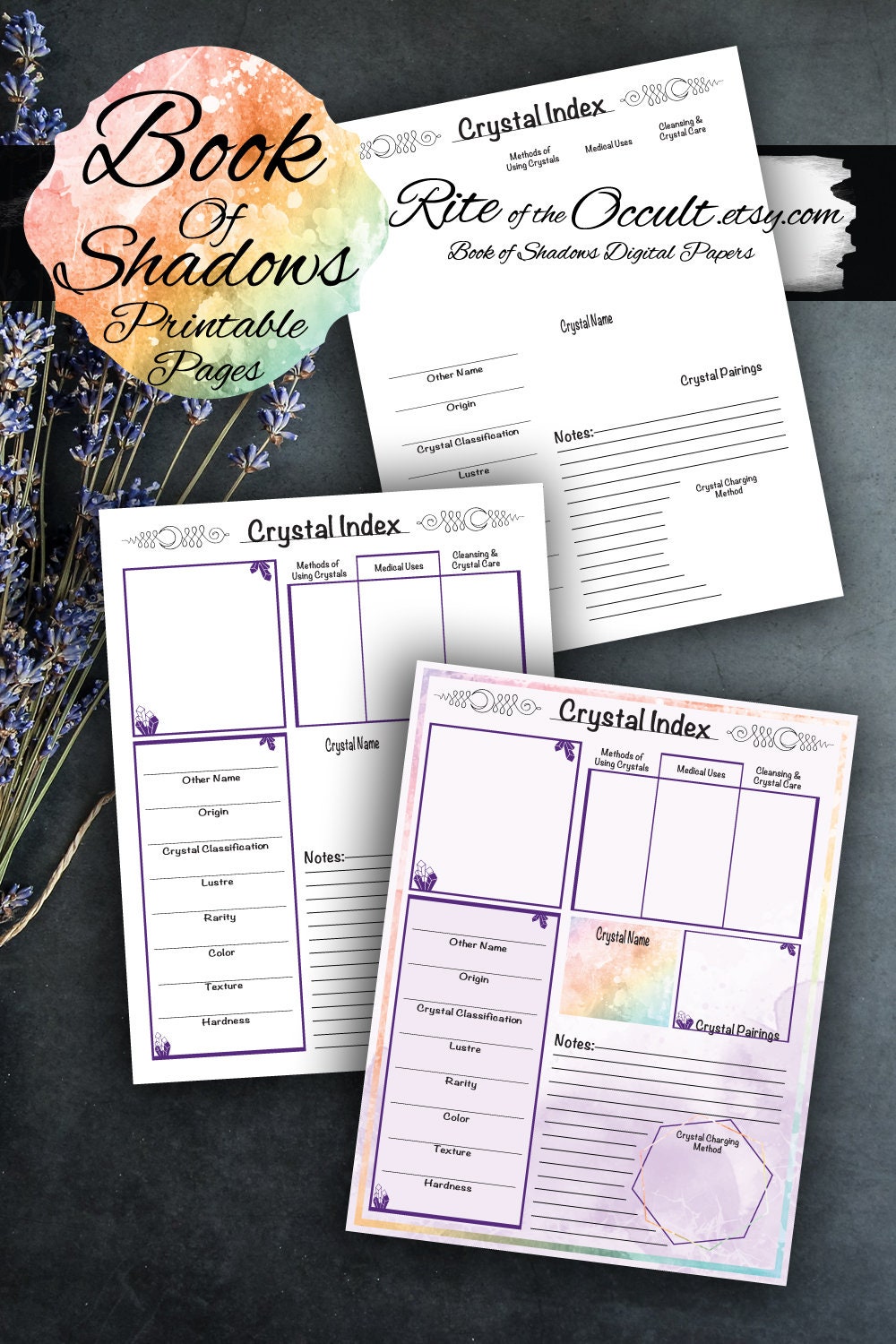 crystal-index-digital-download-page-printable-crystal-worksheet-log