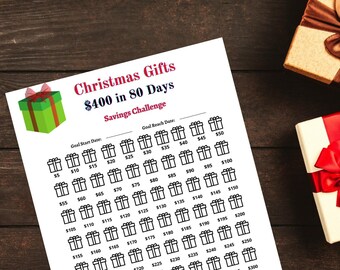 Christmas Gift Savings Printable