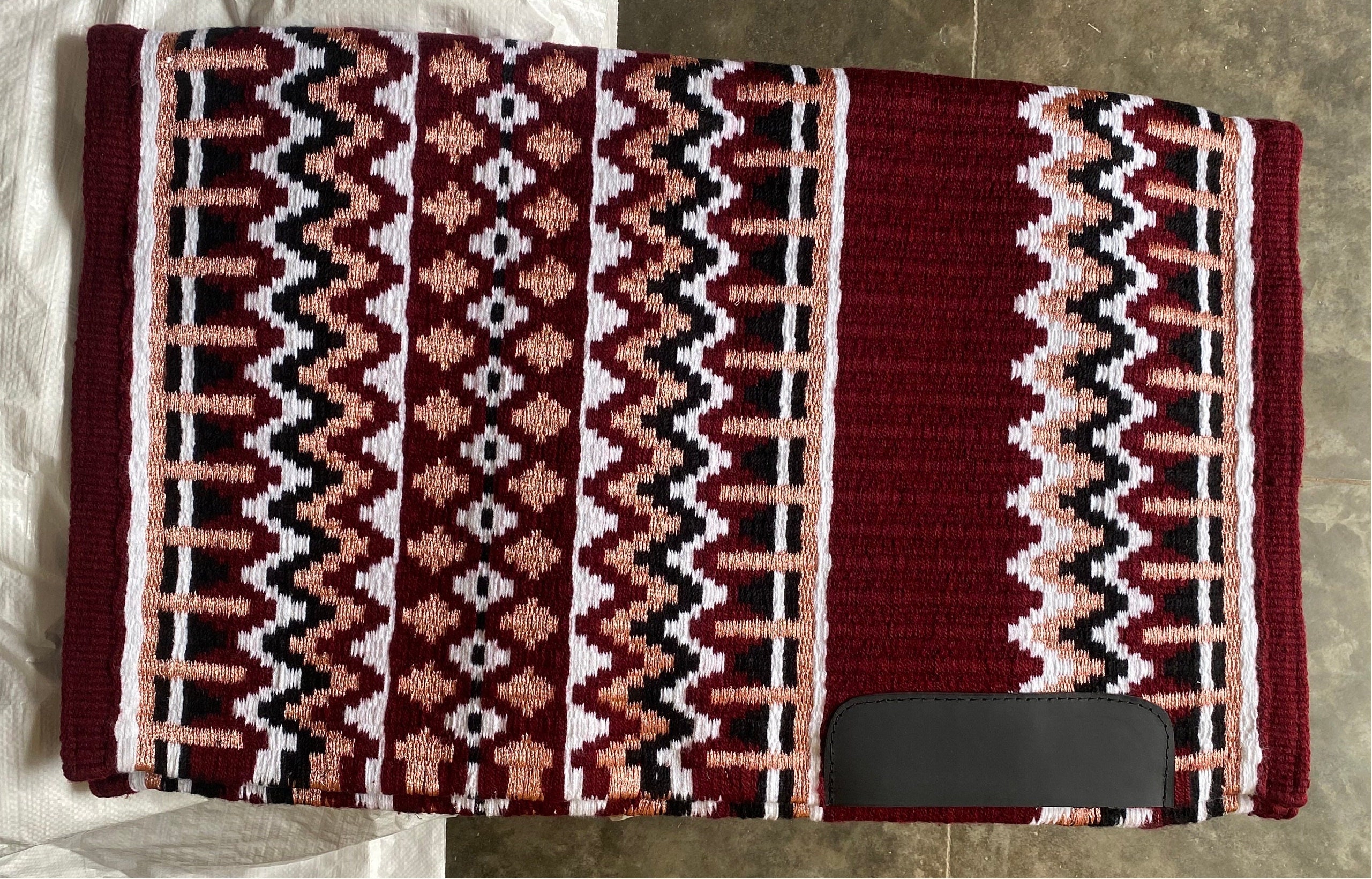 Maroon Western Saddle Blanket Canada