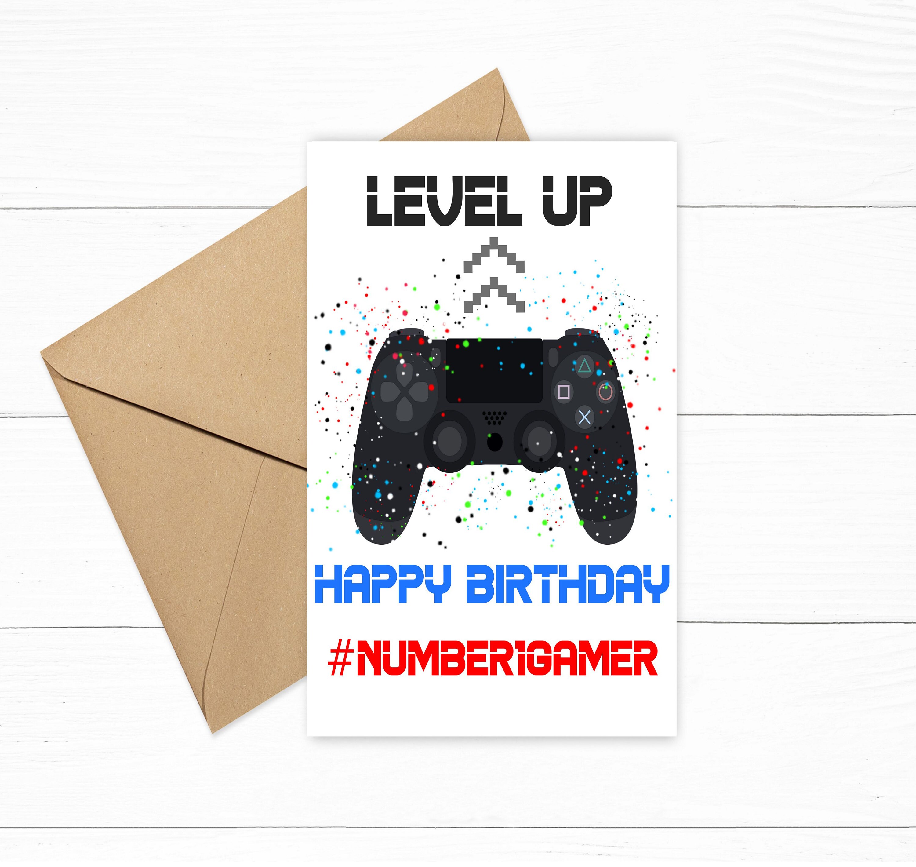 Gamer Birthday Card Ps4 Birthday Card Xbox Birthday Card - Etsy gamer-birthday-card-ps4-birthday-card-xbox-birthday-card-etsy