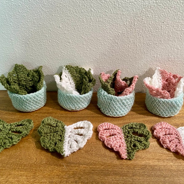 Crochet Pattern Monstera Leaf Coaster Etsy