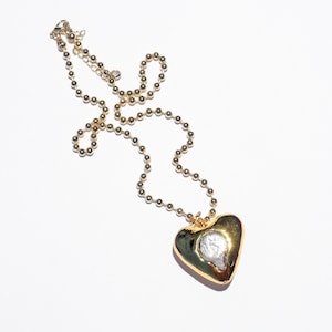 14K Gold Plated "Mila" Heart Pendant Necklace