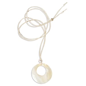 Seashell &quot;Kailani&quot; Circle Mother-of-Pearl Necklace