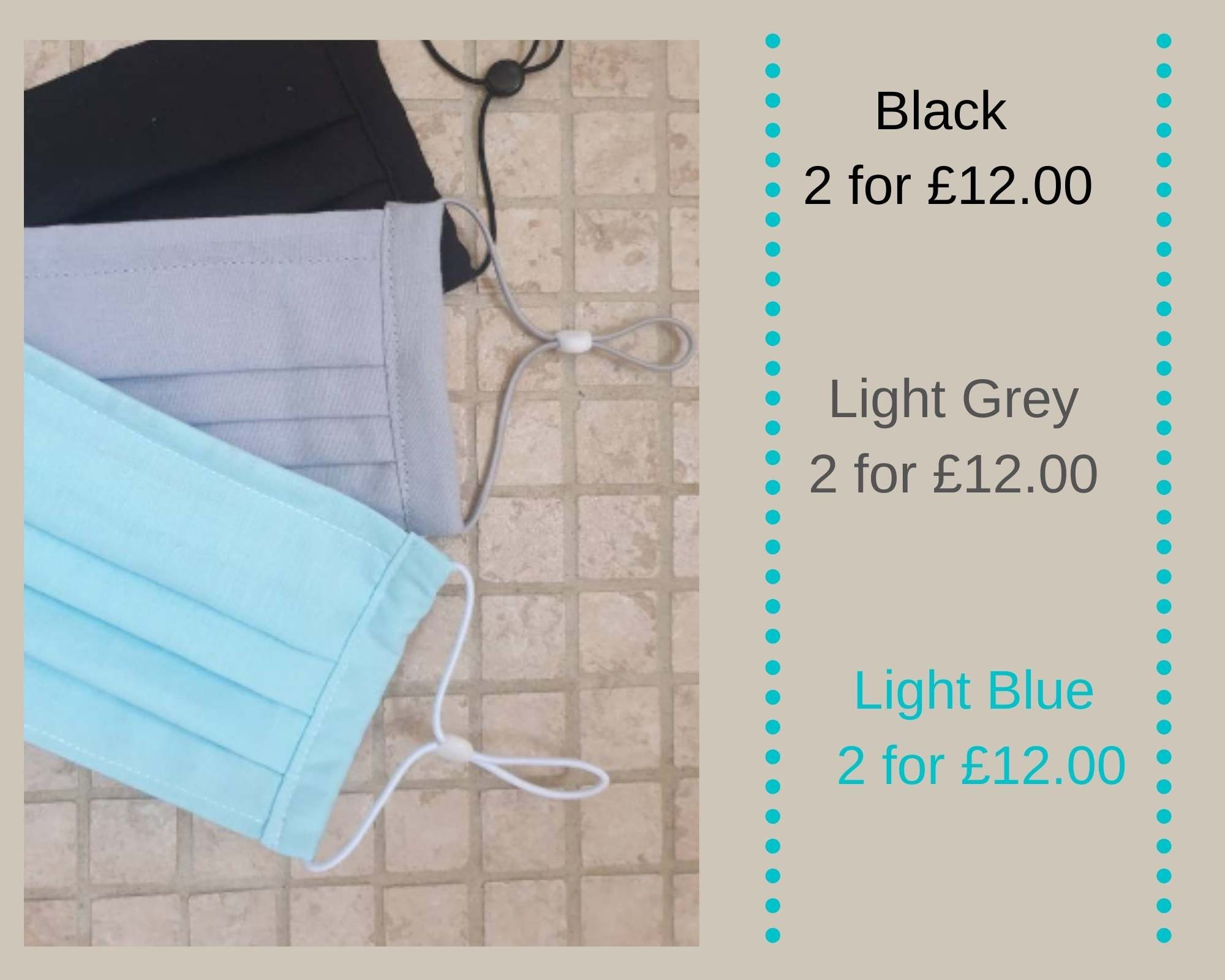 Black Face Mask UK Face Mask With Nosewire Black Adjustable Etsy UK