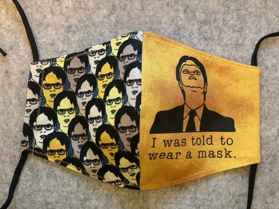 The office mask, Dwight mask, Dwight Schrute mask, Schrute farms mask