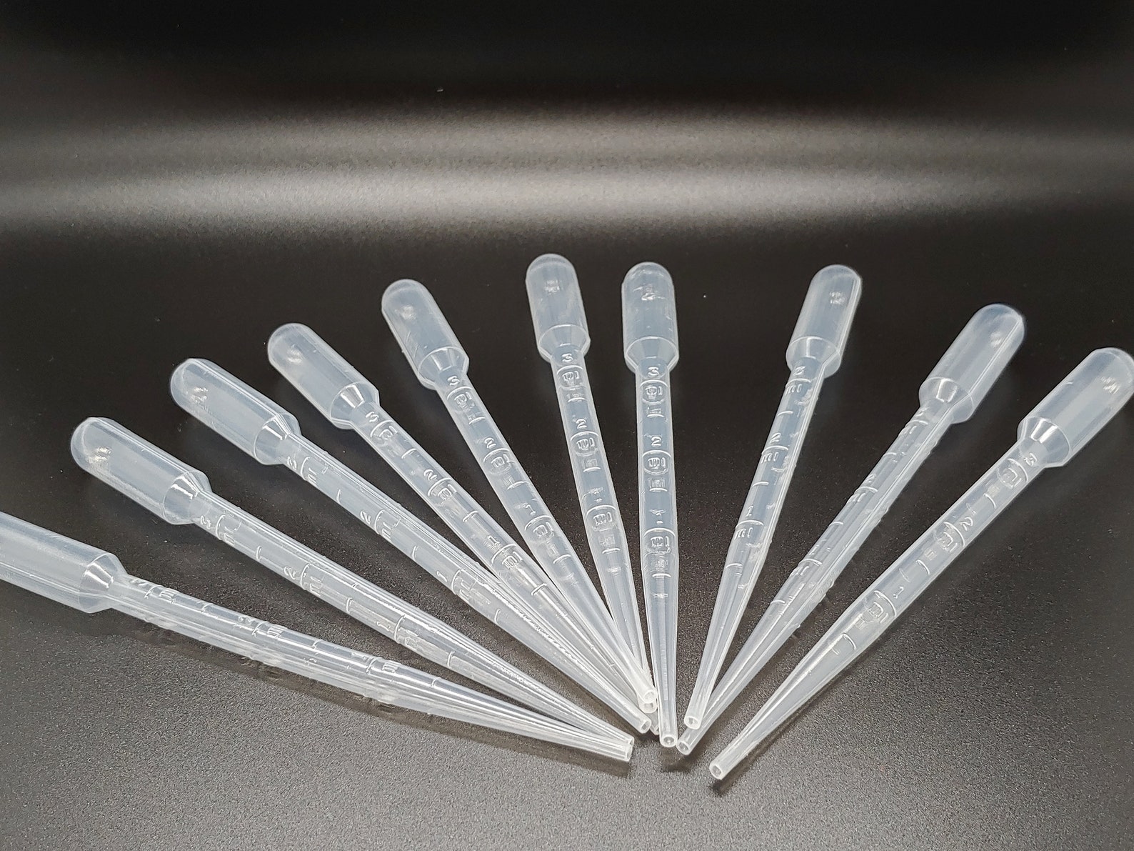 Set of Ten 10 3ml Plastic Droppers With Suction Bulb Etsy