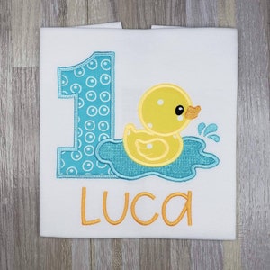 Rubber Ducky birthday shirt, duck birthday theme, bath birthday theme, Rubber Duck 2nd birthday shirt, 3rd birthday shirt