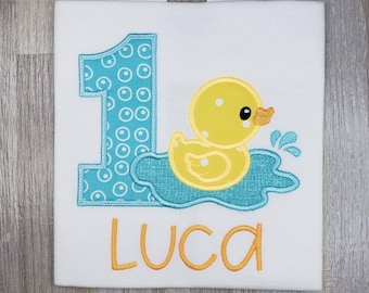 Rubber Ducky birthday shirt, duck birthday theme, bath birthday theme, Rubber Duck 2nd birthday shirt, 3rd birthday shirt