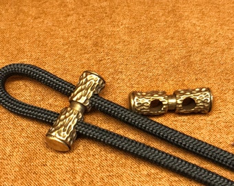 2 Pack Brass Bead,Exquisite and Amazing Brass Charms,Tribal Charms,Knife Lanyard(EDC Bead)Knife bead