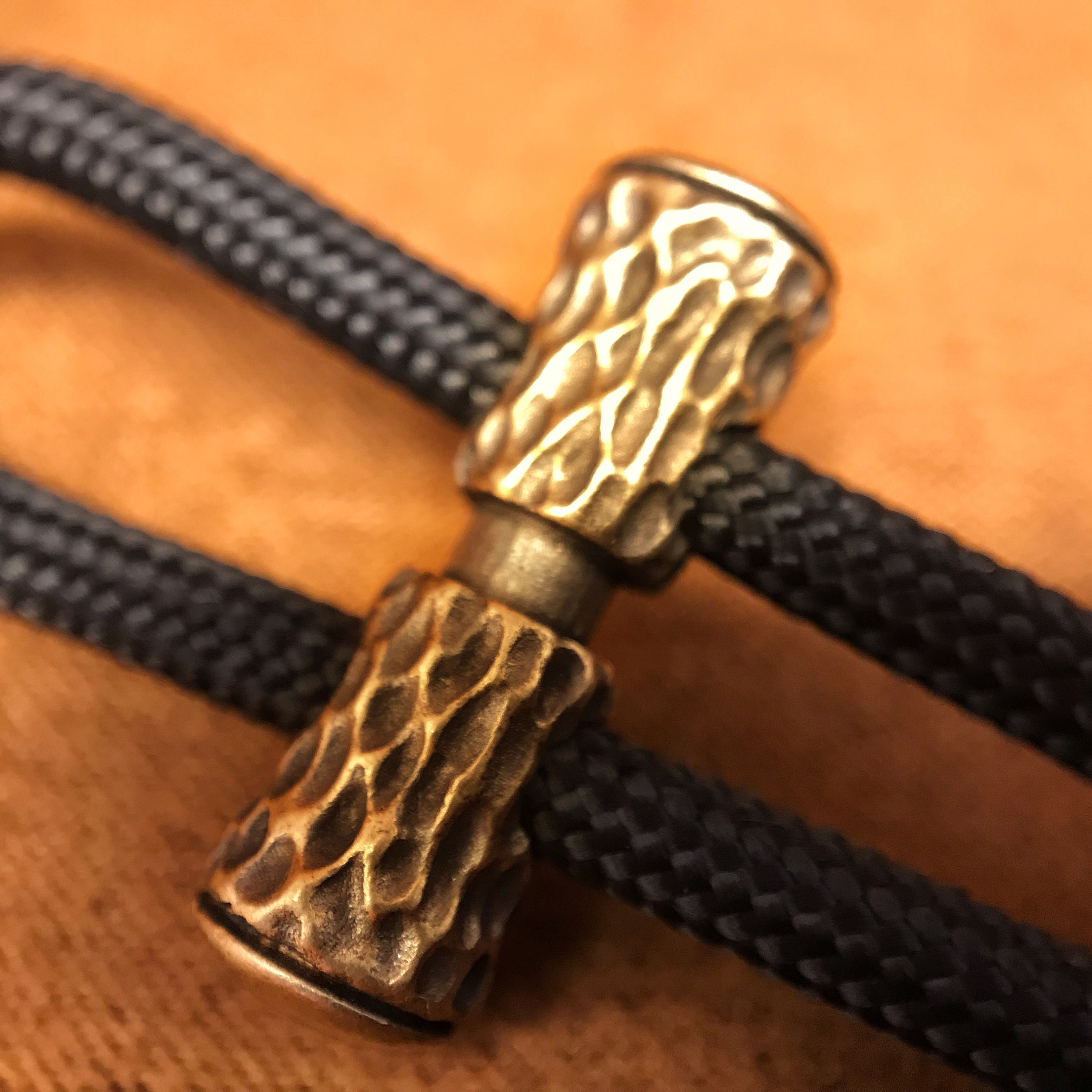 Paracord Beadexquisite and Amazing Brass Charmstribal Etsy