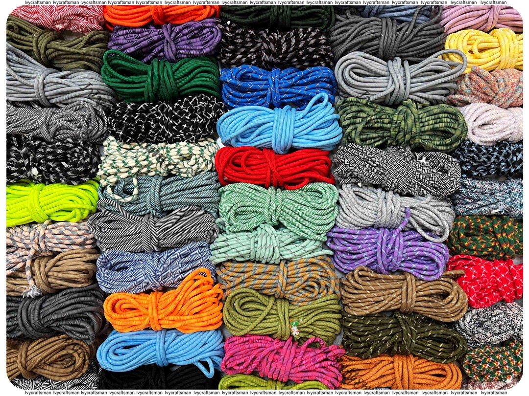 Custom Rope Cords 10 Ft Strong Parachute Cord, DIY Craft Rope - Etsy