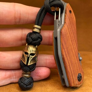Custom Paracord Knife Lanyard with Copper Bead for Tactical Gear,Father's Day gift with Brass Charm, 250th Anniversary Lanyard-#4