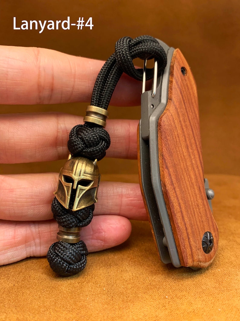 Custom Paracord Knife Lanyard with Copper Bead for Tactical Gear,Father's Day gift with Brass Charm, 250th Anniversary Lanyard-#4