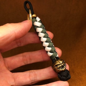 Knife Lanyard Pumpkin,Custom Lanyard,Exquisite and Amazing 550 Paracord Lanyard with Knife Bead