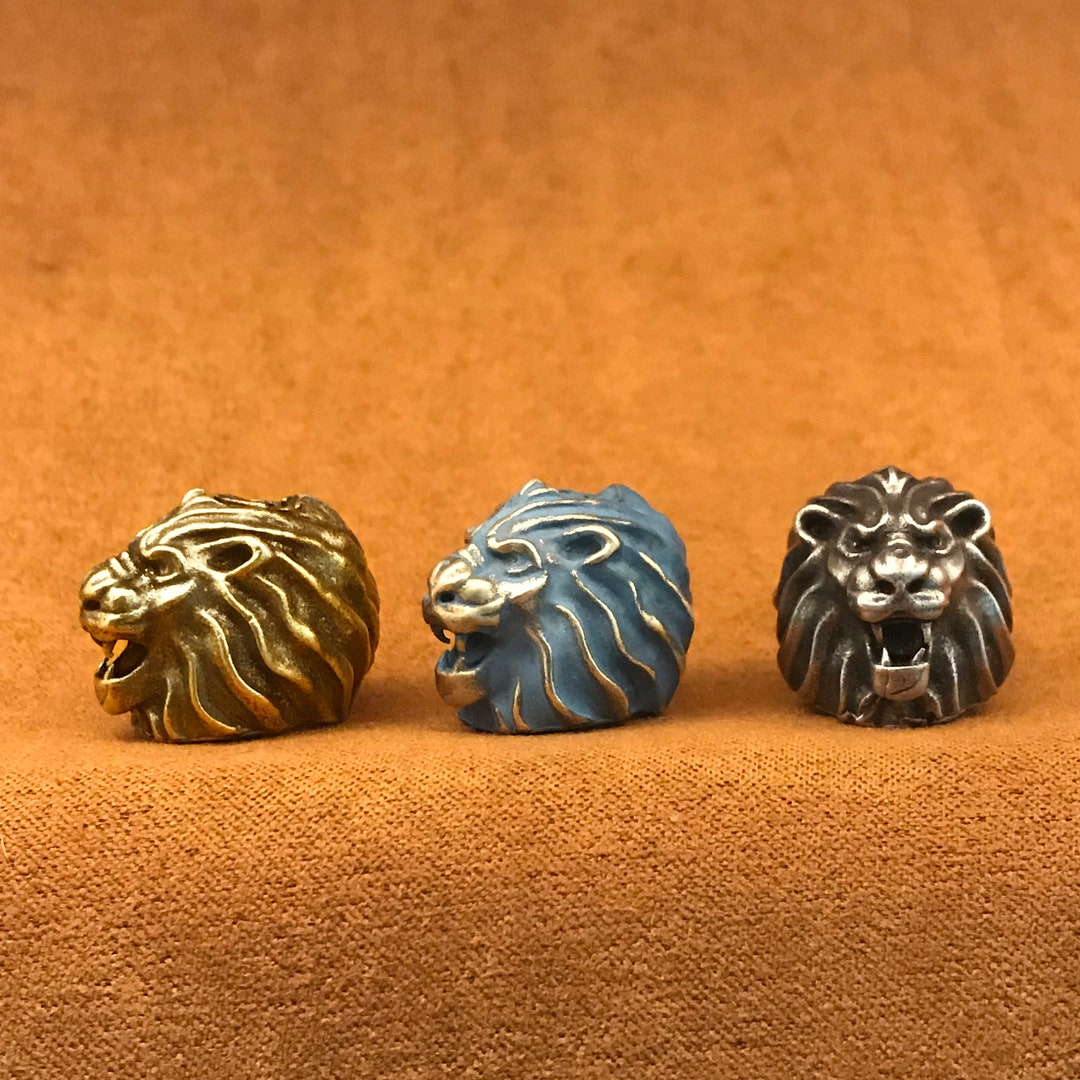 Brass Beadlion,knife Lanyard Bead,knife Bead,exquisite and Amazing